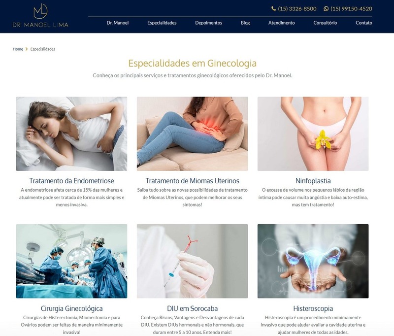 Site para Médicos Dr. Manoel
                      Lima