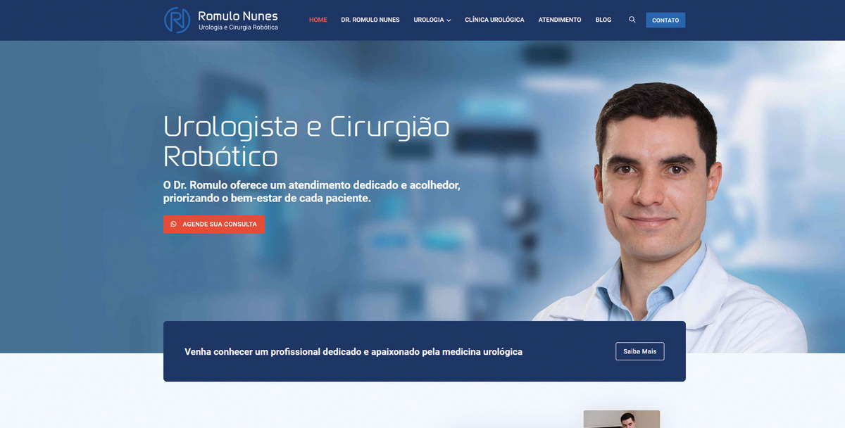 Site para Médicos Dr. Romulo
                      Nunes