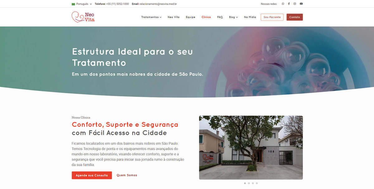 Site para Médicos Neo Vita