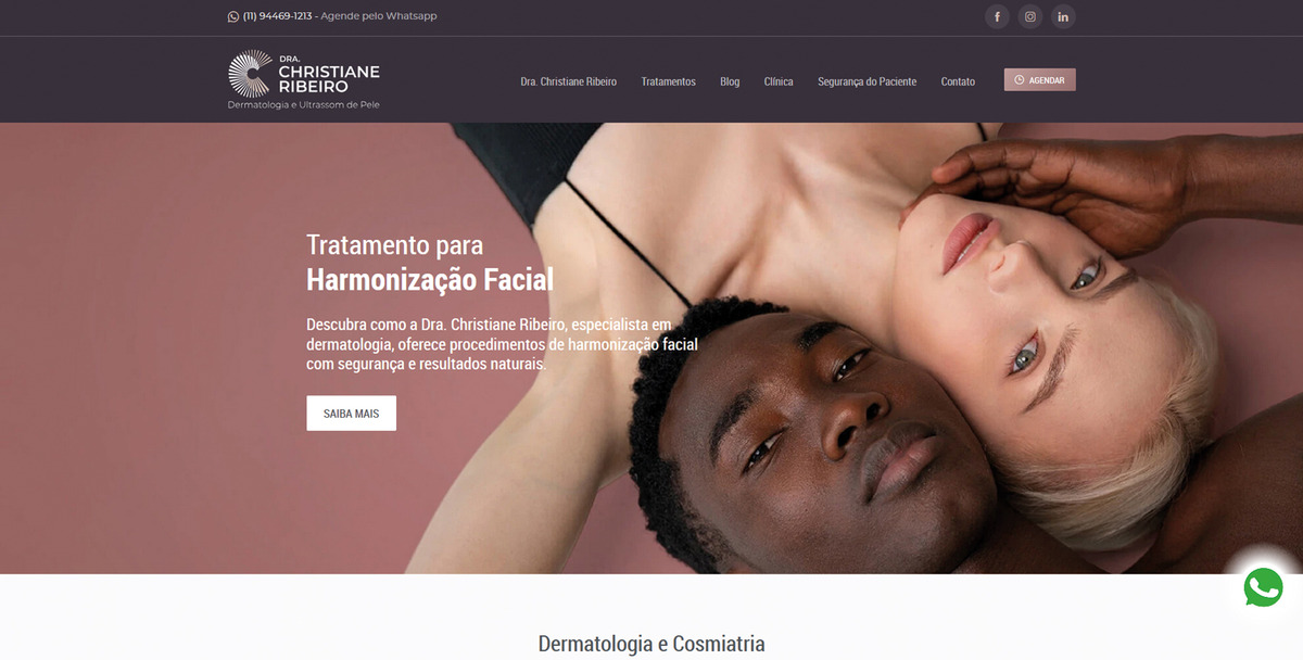 Site para Médicos Dra. Christiane
                      Ribeiro