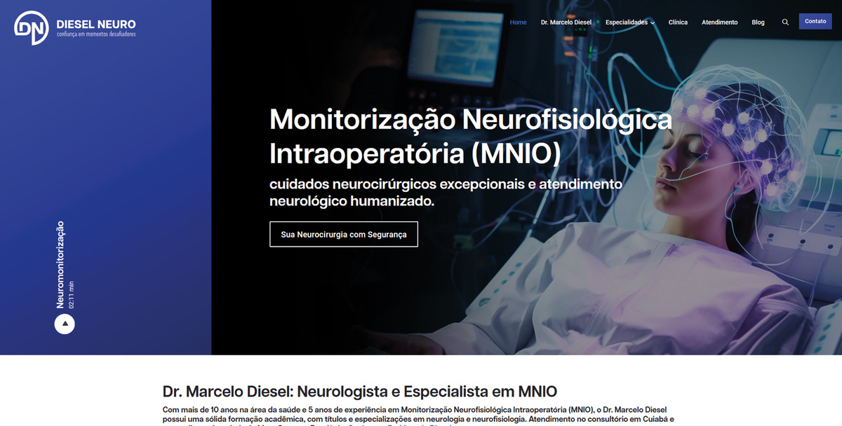 Site para Médicos Dr. Diesel
                      Neuro