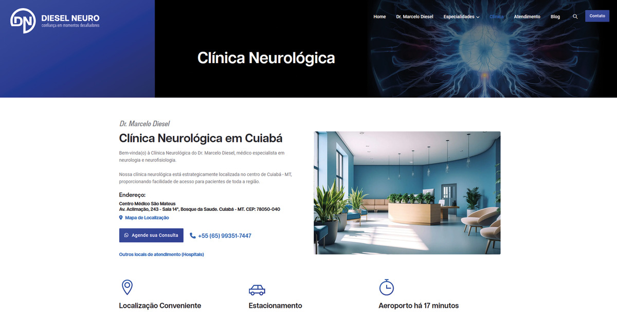 Site para Médicos Dr. Diesel
                      Neuro