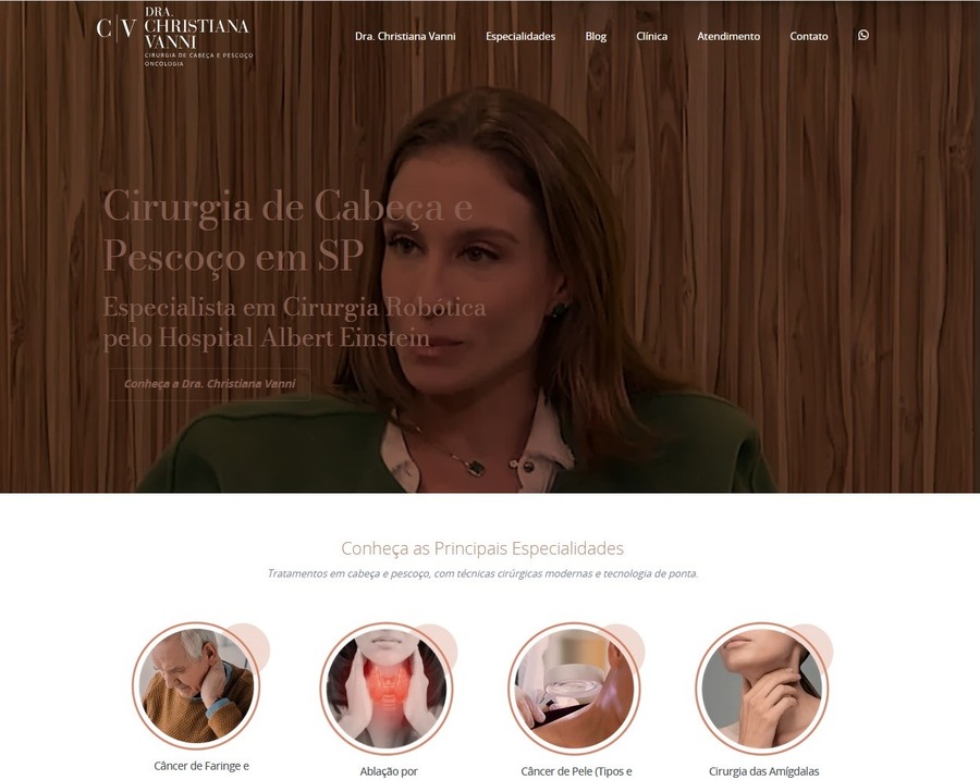 Site para Médicos Dra. Christiana
                      Vanni