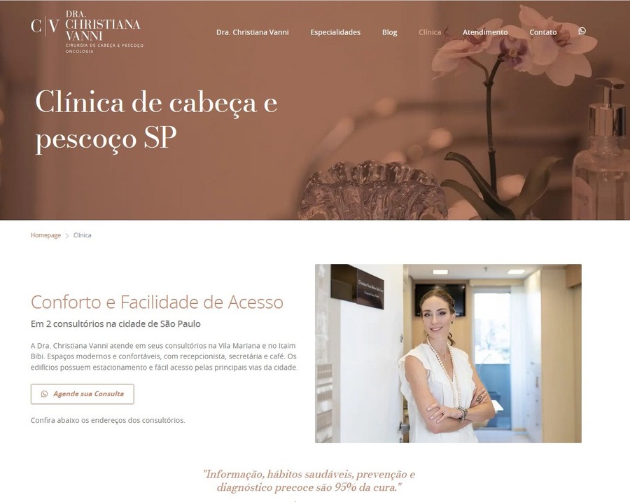 Site para Médicos Dra. Christiana
                      Vanni