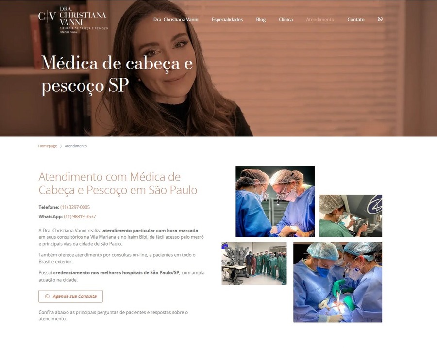 Site para Médicos Dra. Christiana
                      Vanni