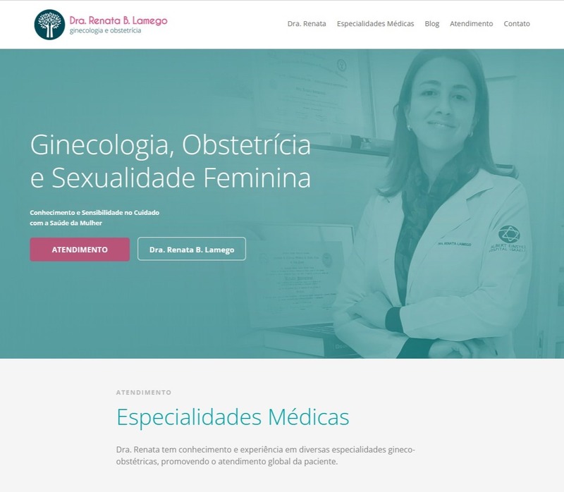 Site para Médicos Dra. Renata
                      Lamego