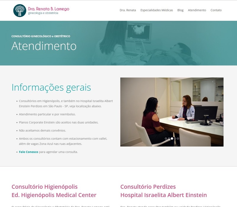 Site para Médicos Dra. Renata
                      Lamego