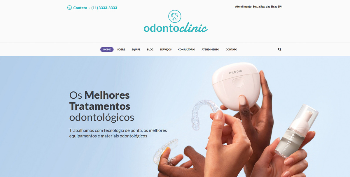 Site para Médicos Odonto Clinic